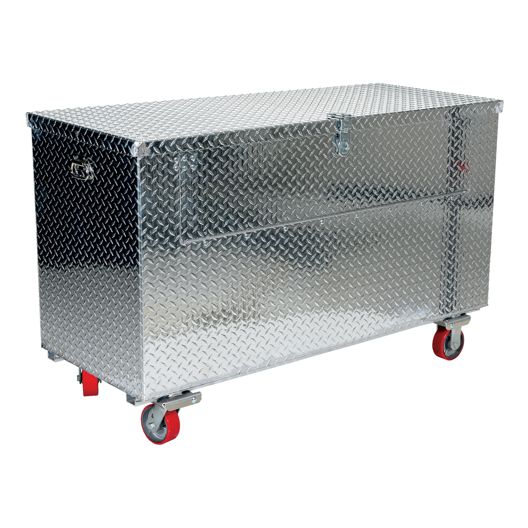 Vestil Aluminum Portable Tool Box with Fold Down Front Door with Casters 25-7/8 In. x 49-1/4 In. x 32-11/16 In. 2500 Lb. Capacity Silver